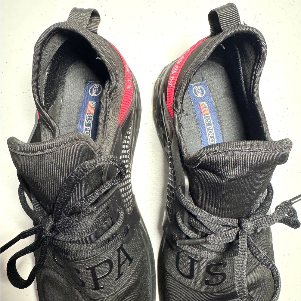 U.S. Polo Assn Blink-L Sneakers Womens 8.5 Black Pink Athletic Running Shoes - Picture 8 of 9